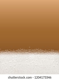 Soap bubble foam concept background. Realistic illustration of soap bubble foam vector concept background for web design