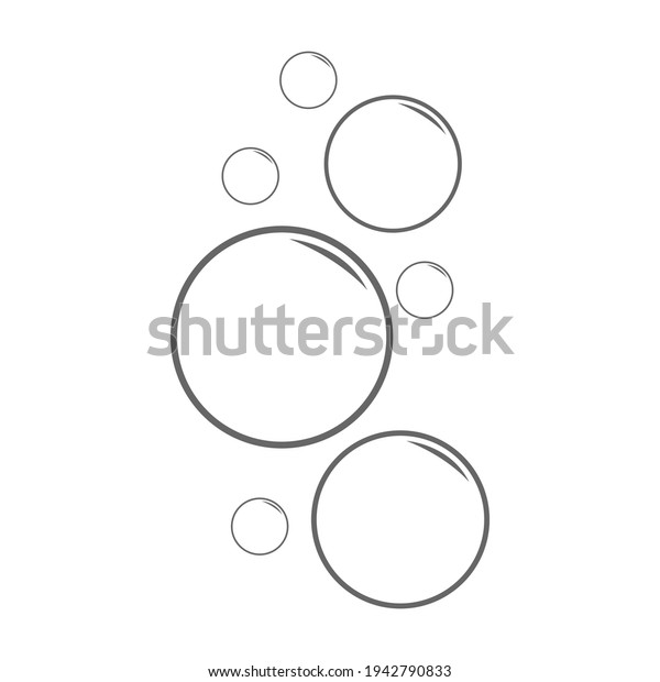 Soap Bubble icon\
clip art vector\
illustration