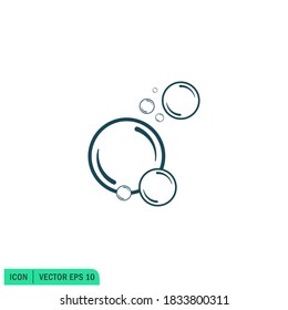 soap bubble icon illustration simple design element vector logo template