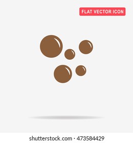 Soap bubble icon. Vector concept illustration for design.