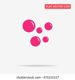 Soap bubble icon. Vector concept illustration for design.