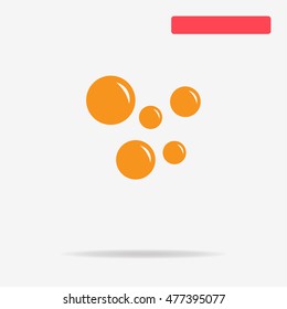 Soap bubble icon. Vector concept illustration for design.