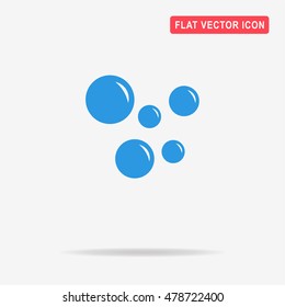 Soap bubble icon. Vector concept illustration for design.