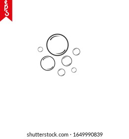Seifenblase-Symbol-Vektorillustration-Vorlage