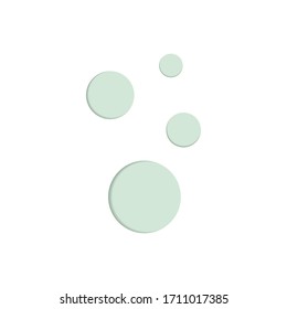 Soap bubble icon vector on white background