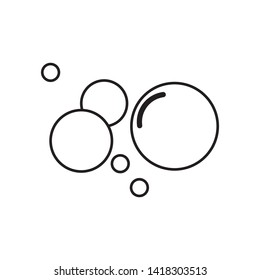 soap bubble icon vector template