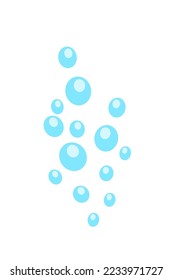 Soap bubble illustration as a picture complementary ornament,vector