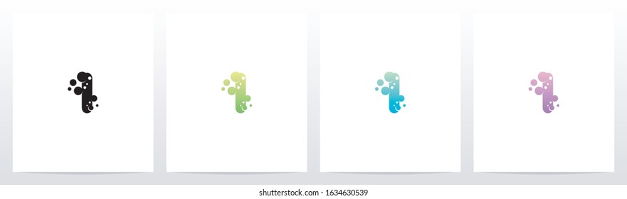 Soap Bubble On Letter Logo Design I