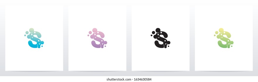 Soap Bubble On Letter Logo Design S