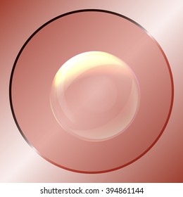 Soap bubble stock vector icon