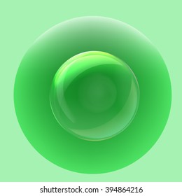 Soap bubble stock vector icon