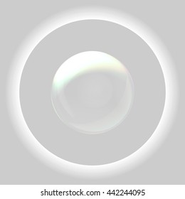 Soap bubble stock vector icon illustration design