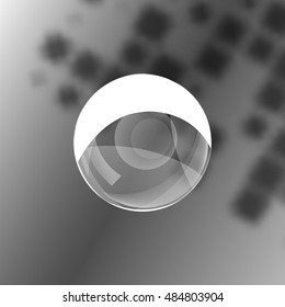 Soap bubble stock vector icon illustration design