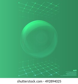 Soap bubble stock vector icon illustration design