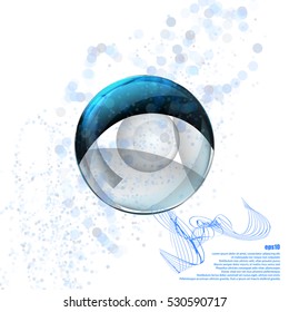 Soap bubble stock vector icon illustration design