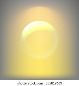 Soap bubble stock vector icon illustration design