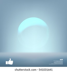 Soap bubble stock vector icon illustration design