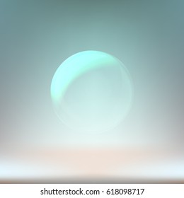 Soap bubble stock vector icon illustration design