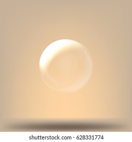 Soap bubble stock vector icon illustration design