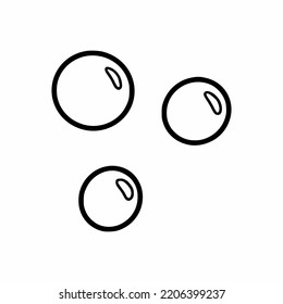 Soap bubble. Vector doodle illustration.