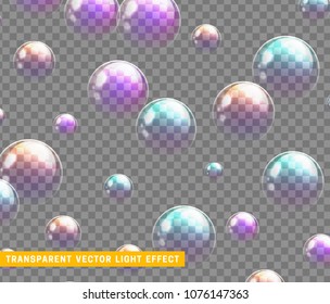 Soap bubble  vector illustration transparent backgroun