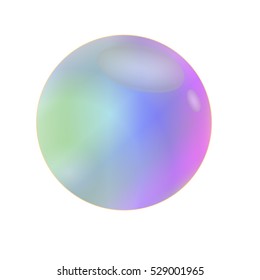soap bubble vector on white background
