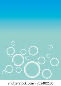 Soap bubbles against the sky