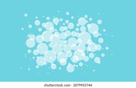 Soap Bubbles, Air Or Soda, Underwater, Fizz And Effervescent Effect. Cartoon Vector Illustration