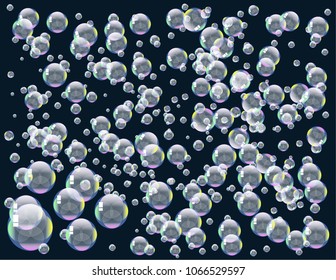 Soap bubbles background