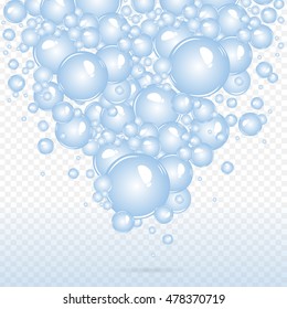 Soap bubbles background. Air bubbles. Bubbles in a water.