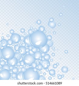 Soap bubbles background. Air bubbles. Bubbles in a water.