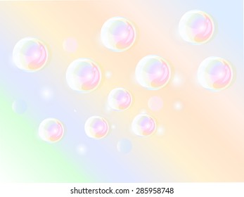 soap bubbles background template vector illustration