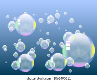 Soap bubbles banner