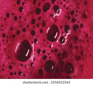 Soap bubbles- foam color background. Suds top view- liquid shampoo. Soapsuds- multicolor stains drip