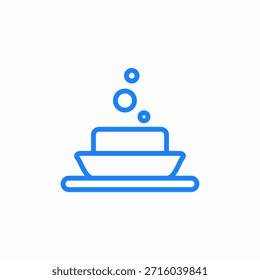 Icono de burbujas de jabón Vector de signo