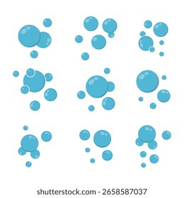 Soap Bubbles Icon Vector Design.