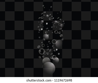 Soap bubbles illustration. High resolution