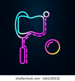 soap bubbles in nolan style icon. Simple thin line, outline vector of birthday icons for ui and ux, website or mobile application