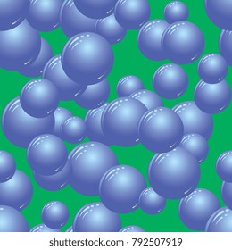soap bubbles on a dark green background