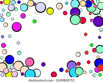 soap bubbles on a multi-colored background  Seamless Graphic Blob. Geometric Ink Dot Pattern