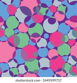 soap bubbles on a multi-colored background 3d vector illustration.