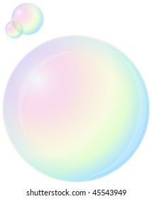 Bolas de jabón Ilustración vectorial original EPS10
