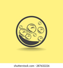 Soap bubbles. Vector eps10.