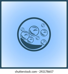 Soap bubbles. Vector eps10.