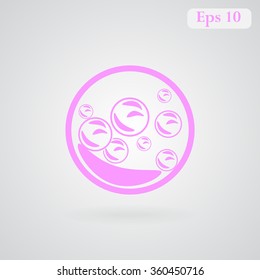 Soap bubbles. Vector eps10.