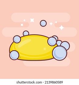 soap bubbles Vector illustration on a transparent background.Premium quality symmbols. vector line flat  icon for concept and graphic design.