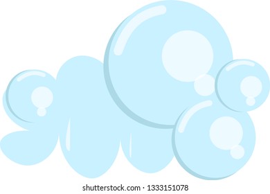 Soap Bubbles Water Circle Clean Foam illustration