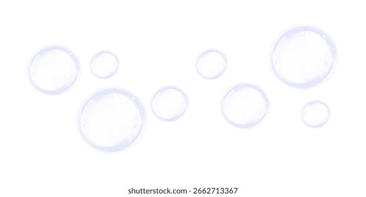  Soap bubbles.Flying bubbles PNG. Water glass bubble realistic PNG