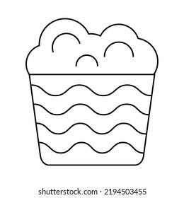 Soap Bucket Icon On White Background