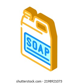 soap canister isometric icon vector. soap canister sign. isolated symbol illustration